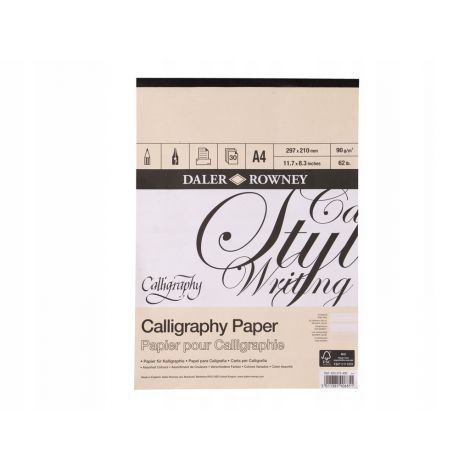 Blok do kaligrafii Daler Rowney A4/30/90g